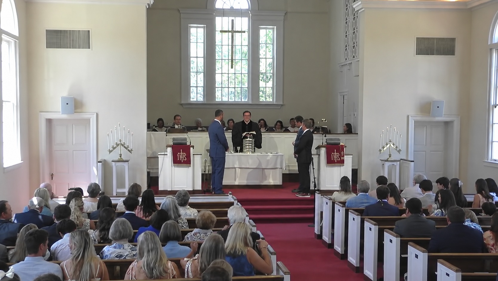 Inside Tunica Presbyterian Church sanctuary